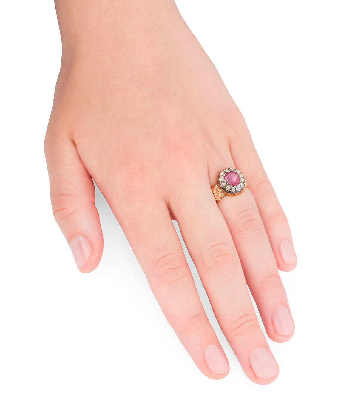 Bague-ancienne-or-rubis-Placida-Caillou-Paris