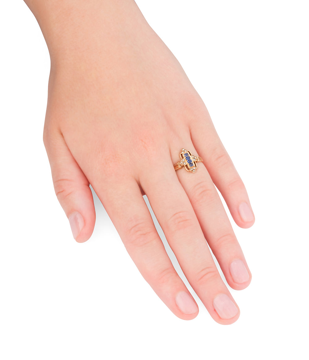 Bague-ancienne-or-saphirs-Felisia-Caillou-Paris