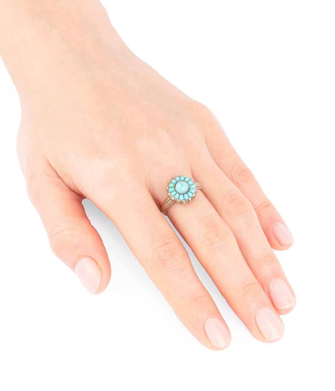 Bague-ancienne-or-turquoises-Eolia-Caillou-Paris