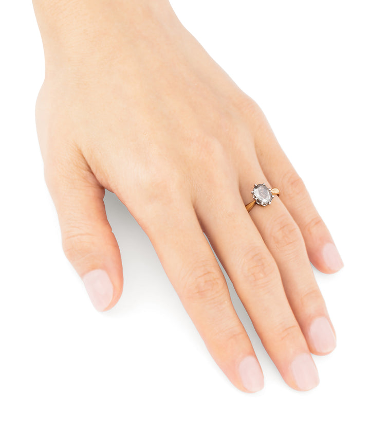 Bague-ancienne-provencale-diamant-taille-rose-Oddon-Caillou-Paris