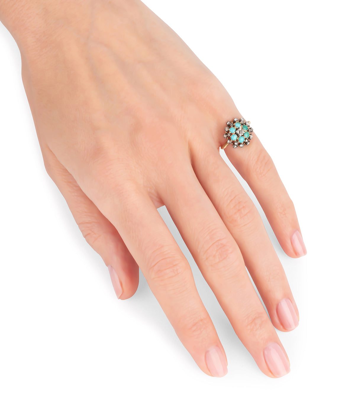 Bague-ancienne-turquoise-Badda-Caillou-Paris