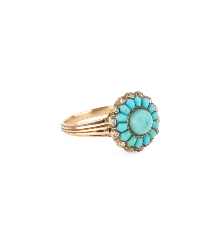 Bague-anciennes-fleur-turquoise-turquoises-Eolia-Caillou-Paris