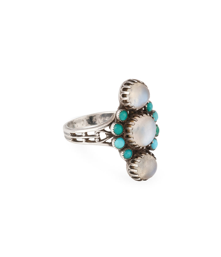 Bague-argent-vintage-pierre-de-lune-turquoise-Elmo-Caillou-Paris