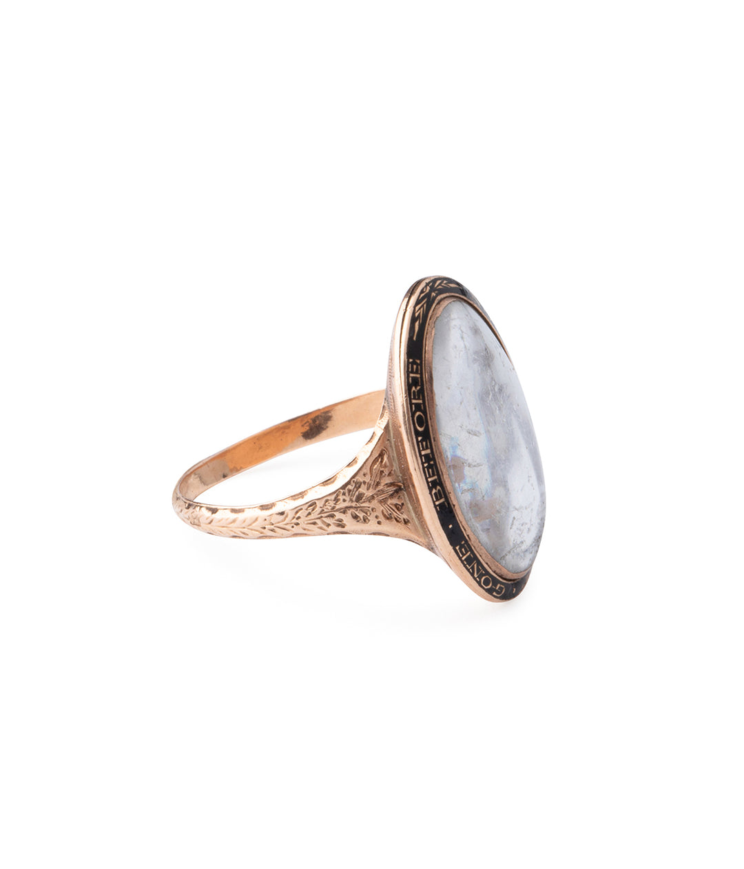 Bague-deuil-cheveux-email-noir-or-rose-Gero-Caillou-Paris