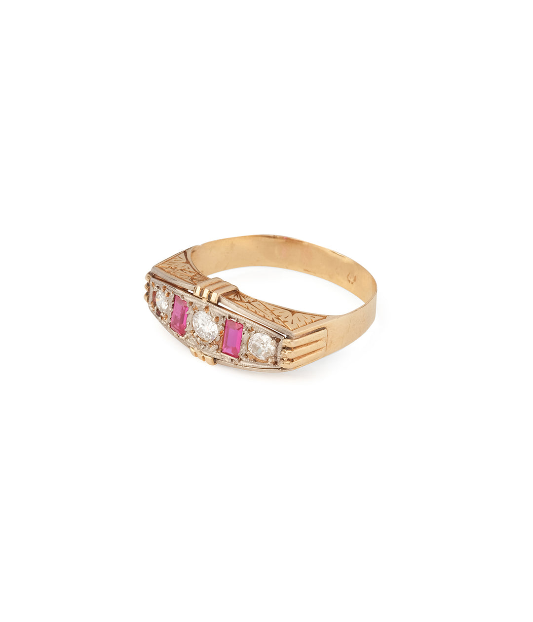Bague-fiancailles-vintage-diamants-rubis-Jimmy-Caillou-Paris