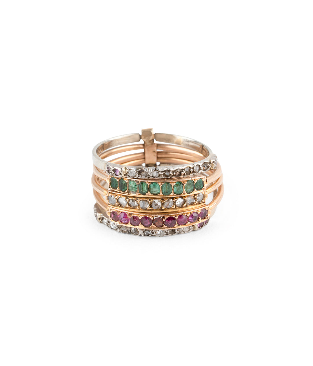 Bague-harem-ancienne-diamants-rubis-emeraudes-Heida-Caillou-Paris