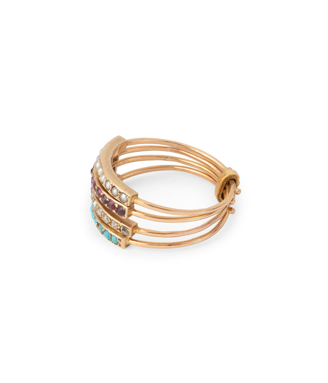 Bague-harem-vintage-perles-turquoises-diamants-rubis-Pravina