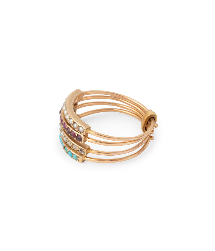 Bague-harem-vintage-perles-turquoises-diamants-rubis-Pravina