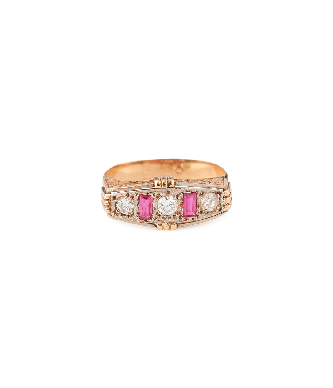 Bague-jarretiere-ancienne-diamants-rubis-Jimmy-Caillou-Paris