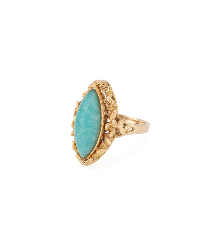 Bague-marquise-ancienne-perle-amazonite-Odet-Caillou-Paris