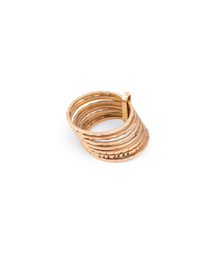 Bague semainier vintage en or 18 carats "Madina" - Caillou Paris