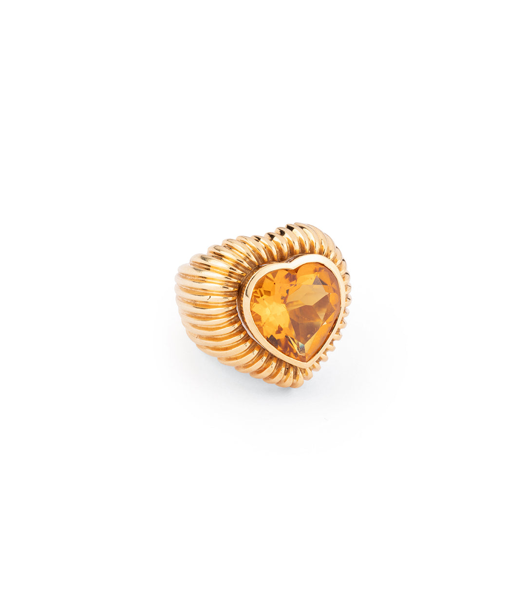 Bague vintage citrine or citrine "Shmouel" - Caillou Paris