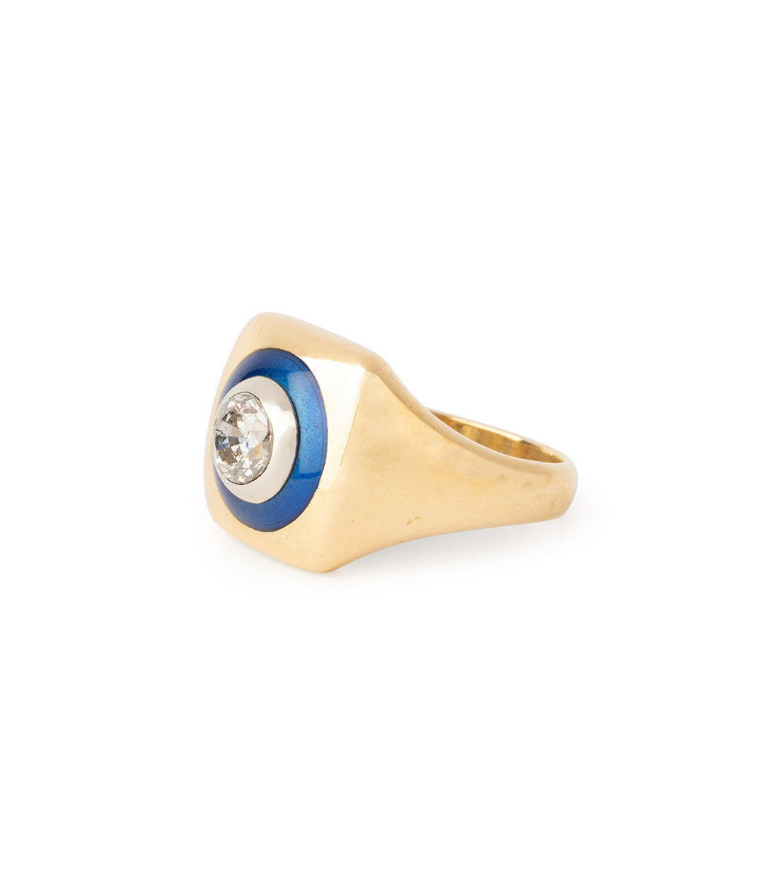 Bague-vintage-diamant-email-bleu-Codie