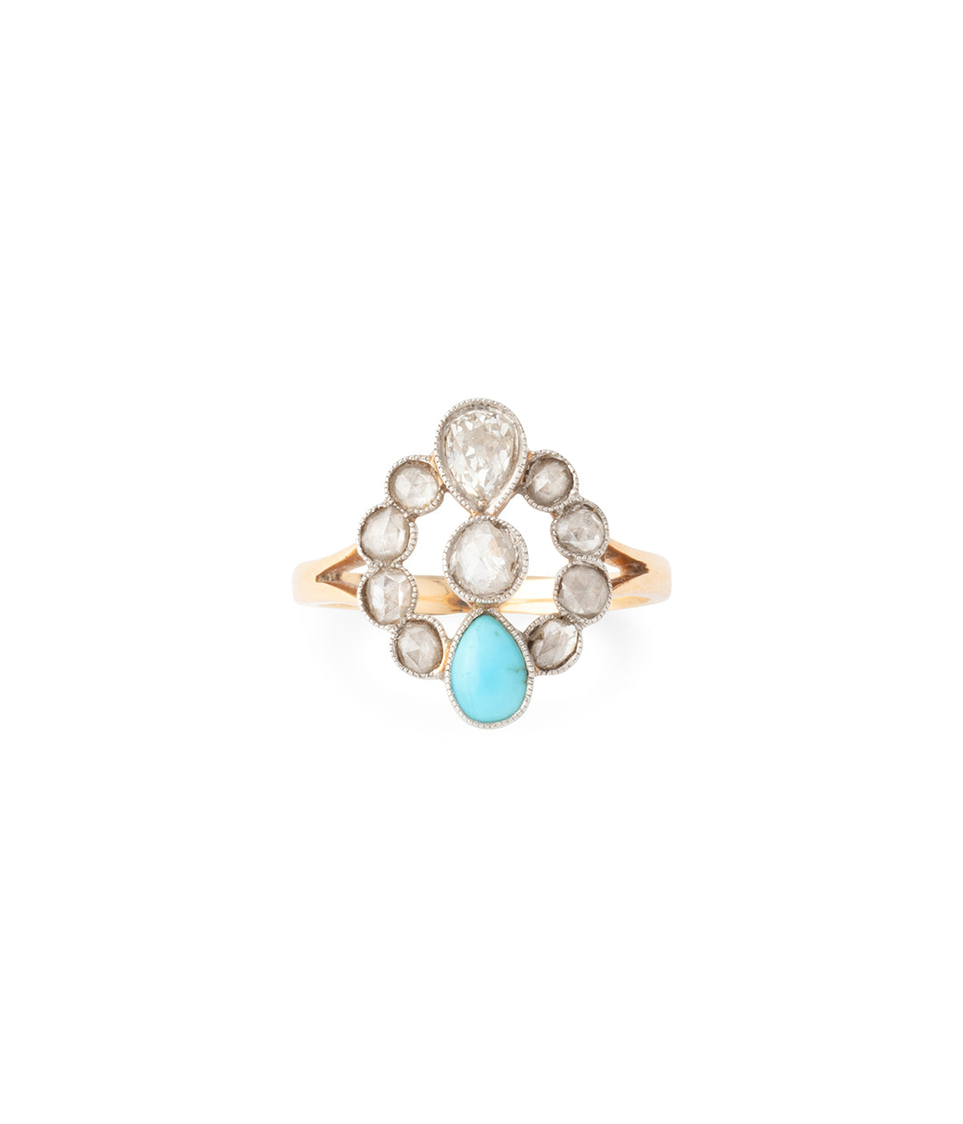 Bague-vintage-diamants-turquoise-Laou