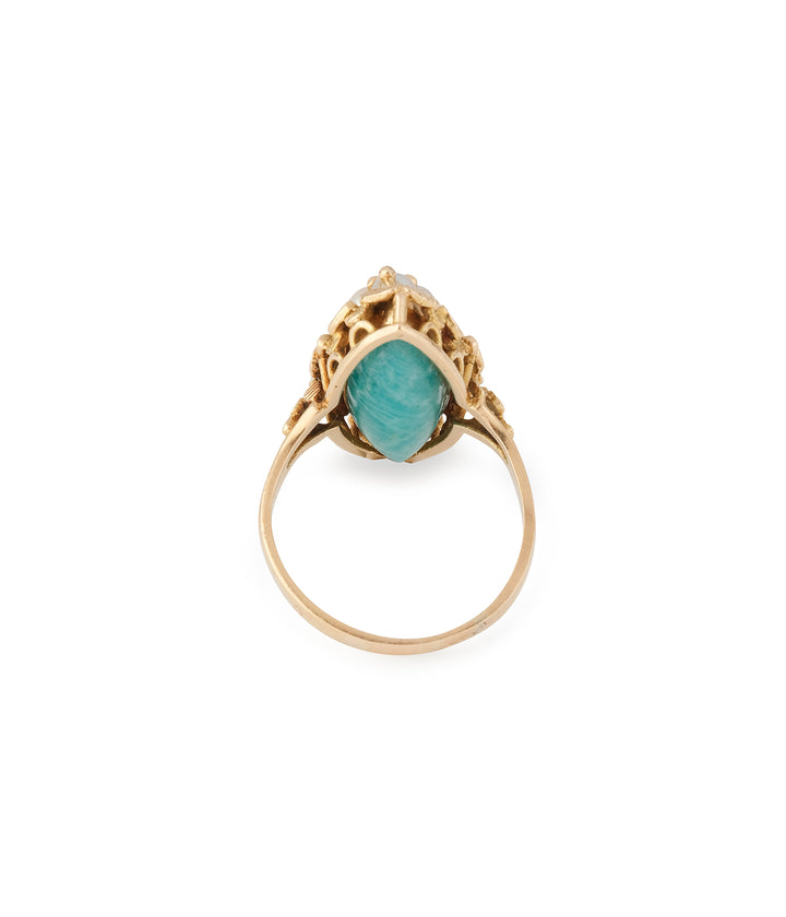 Bague-vintage-marquise-perles-amazonite-Odet-Caillou-Paris