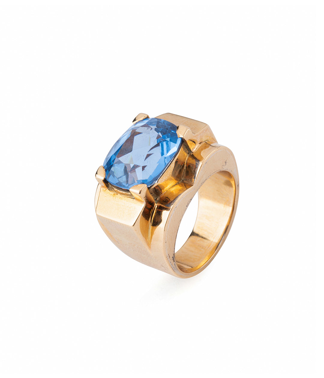 Bague-vintage-or-18-carats-spinelle-Deva-Caillou-Paris