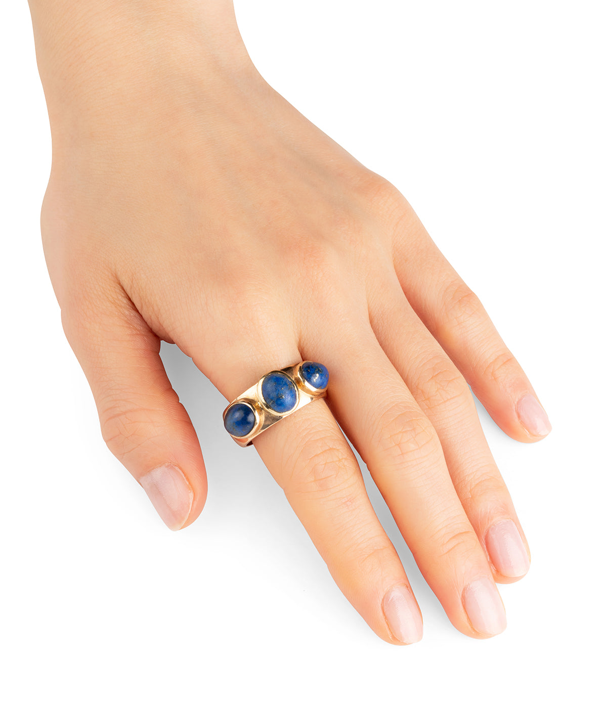 Bague-vintage-or-lapis-lazuli-Roel-Caillou-Paris