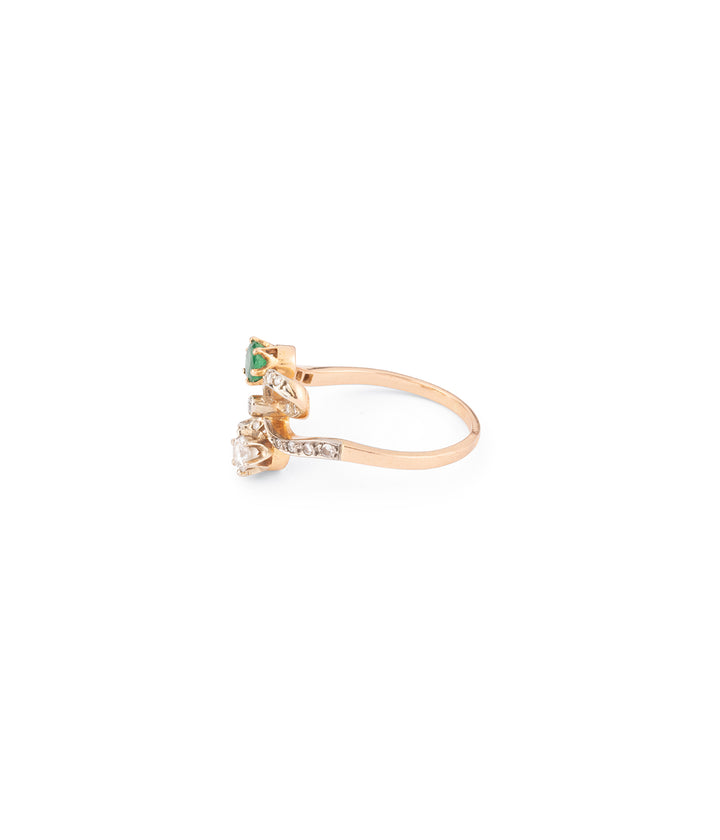 Belle epoque ring emerald "Vania" 
- Caillou Paris