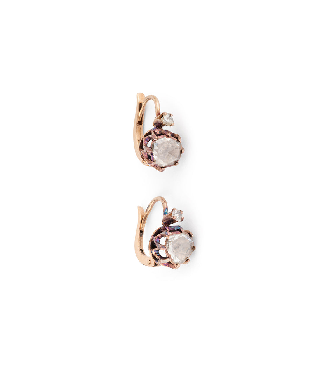 Boucles d'oreilles anciennes diamant Donella - Caillou Paris