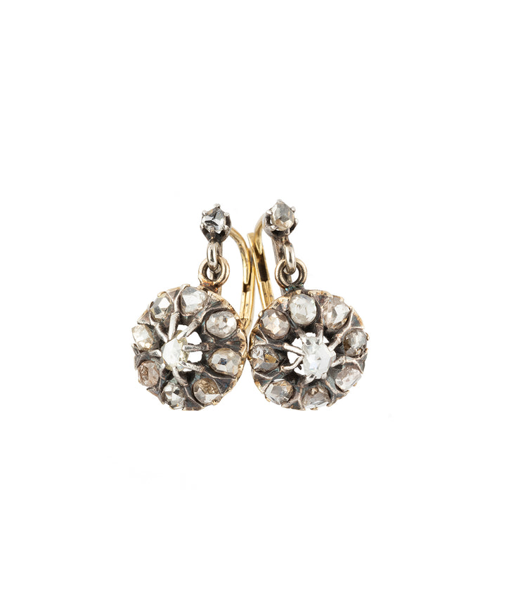 Boucles oreilles anciennes diamants "Tilly" - Caillou Paris