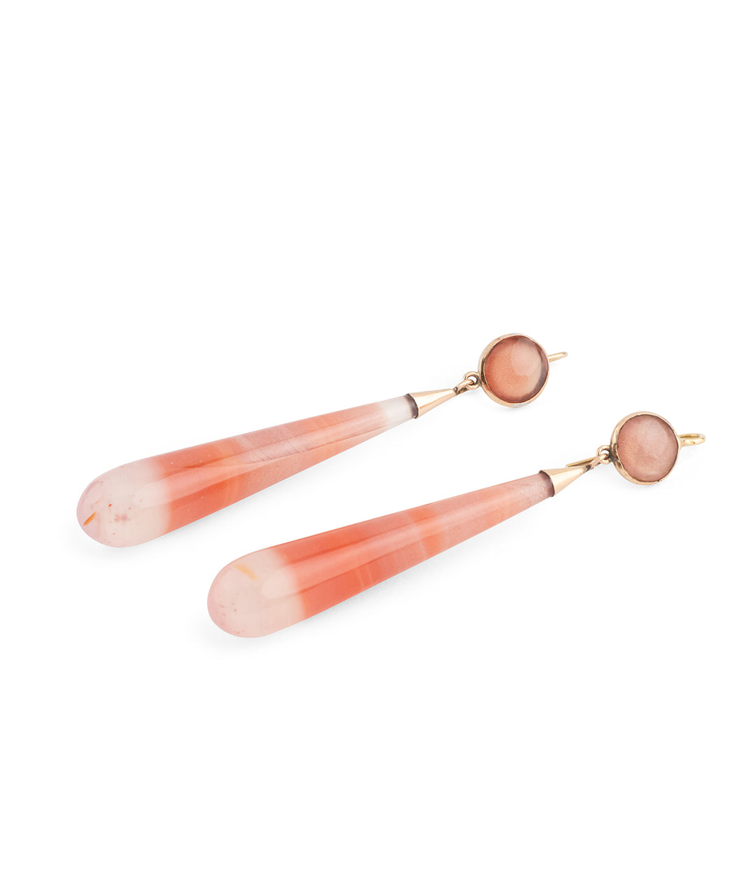 Boucles-oreilles-pendantes-anciennes-agate-Nadau-Caillou-Paris
