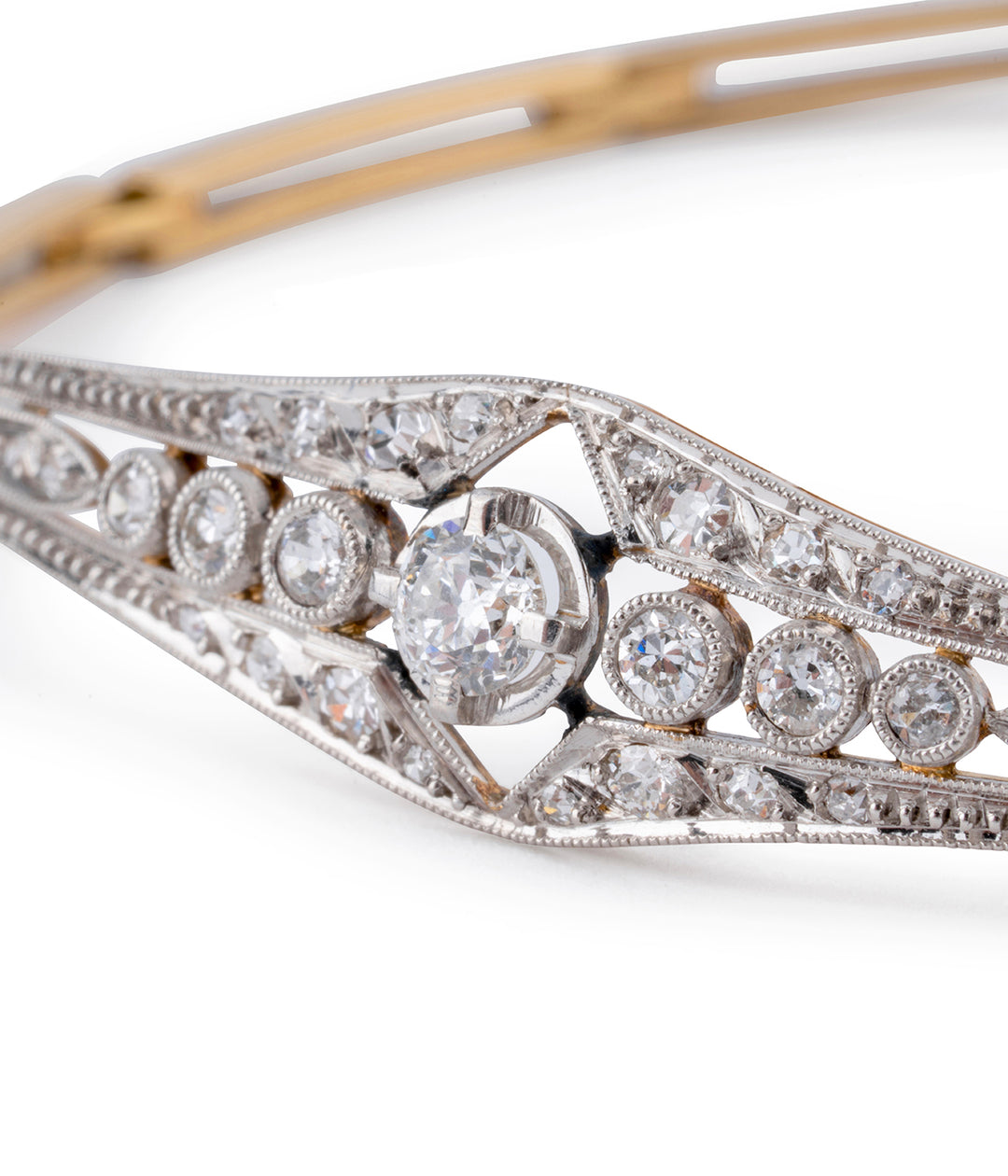Bracelet ancien diamants "Ive" details - Caillou Paris