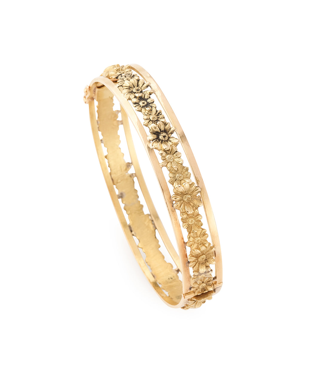 Bracelet-ancien-fleurs-or-Mykola-Caillou-Paris