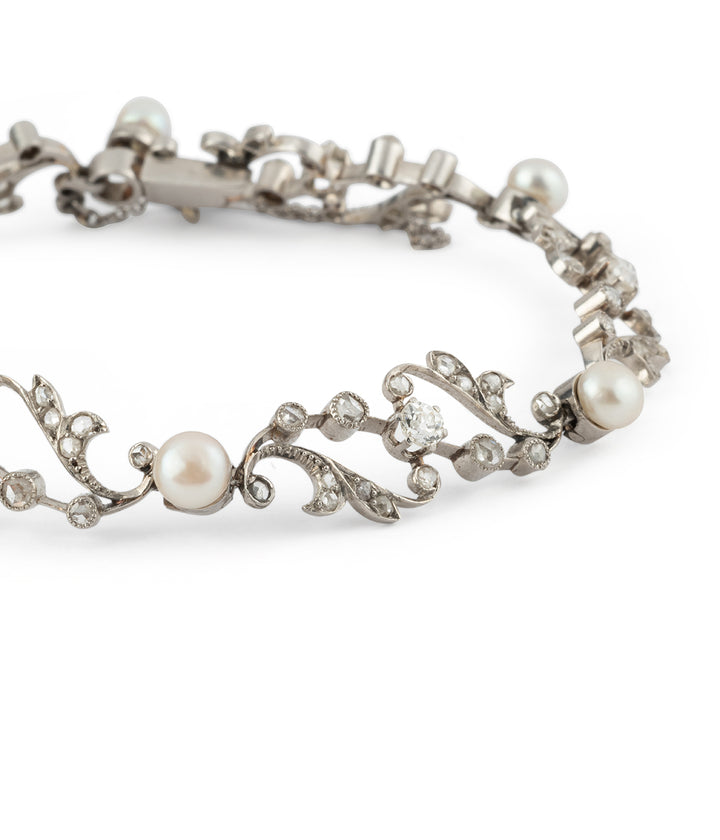 Bracelet ancien perles diamants Pawl - Caillou Paris