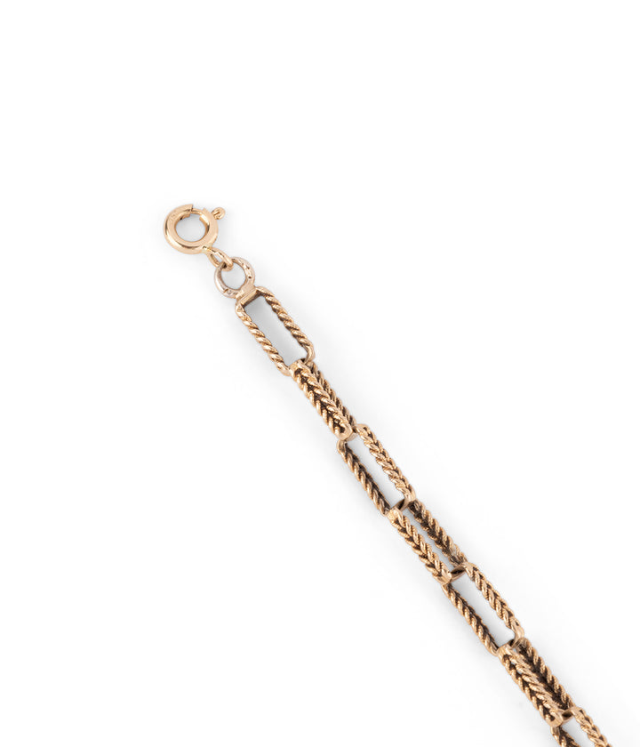Bracelet vintage en or maille rectangulaire "Glenn" - Caillou Paris