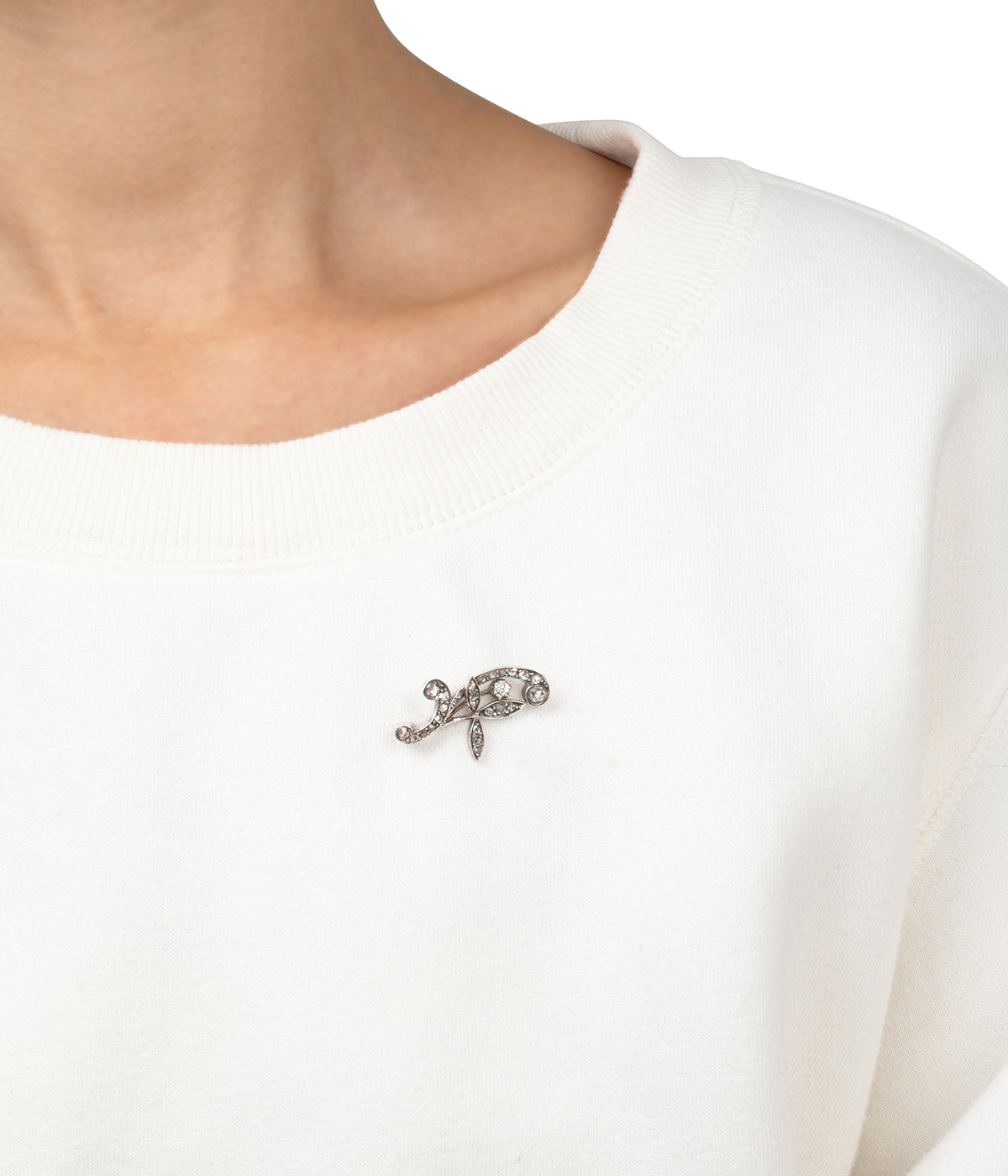 Broche-ancienne-or-diamants-Lenia-Caillou-Paris