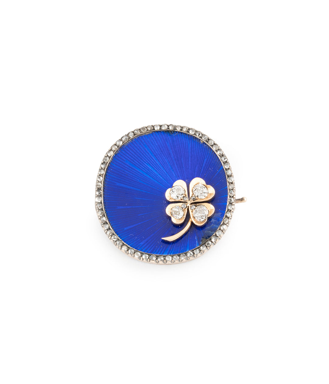 Broche-ancienne-or-email-diamants-Chaker-Caillou-Paris