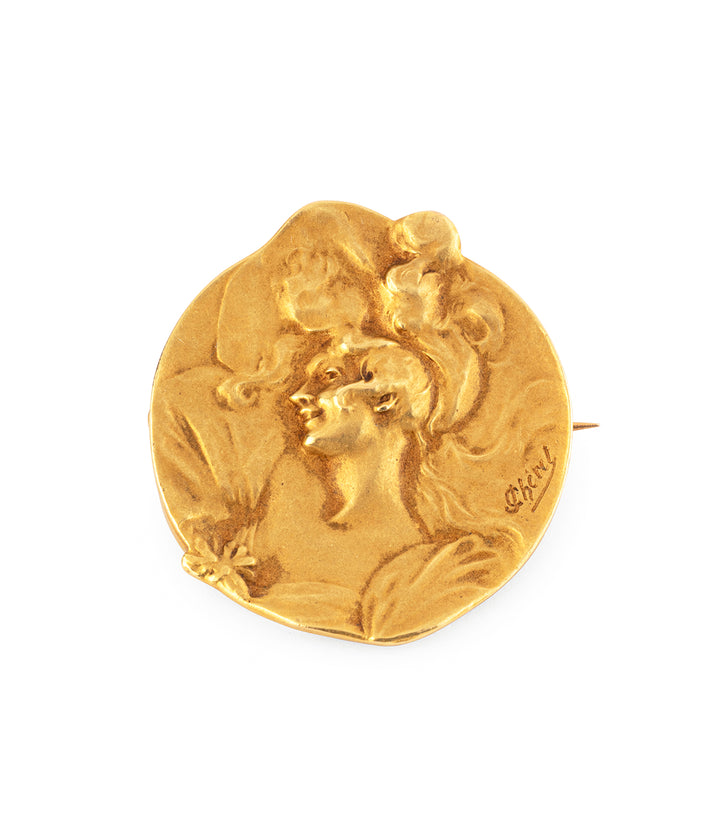 Broche-ancienne-or-profil-Vyasa-Caillou-Paris
