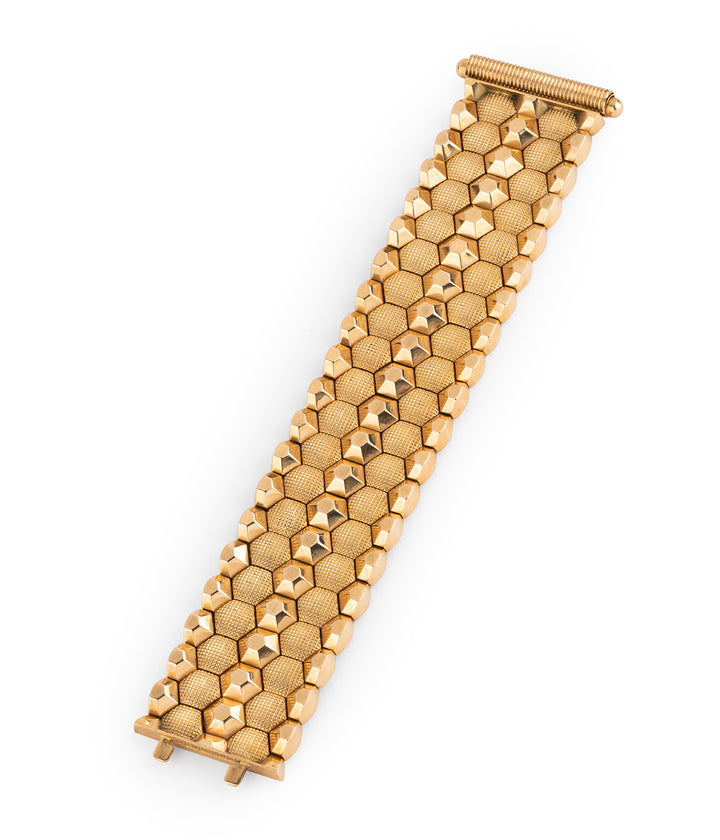 Caillou Paris - Bracelet ancien Liese en or à plat