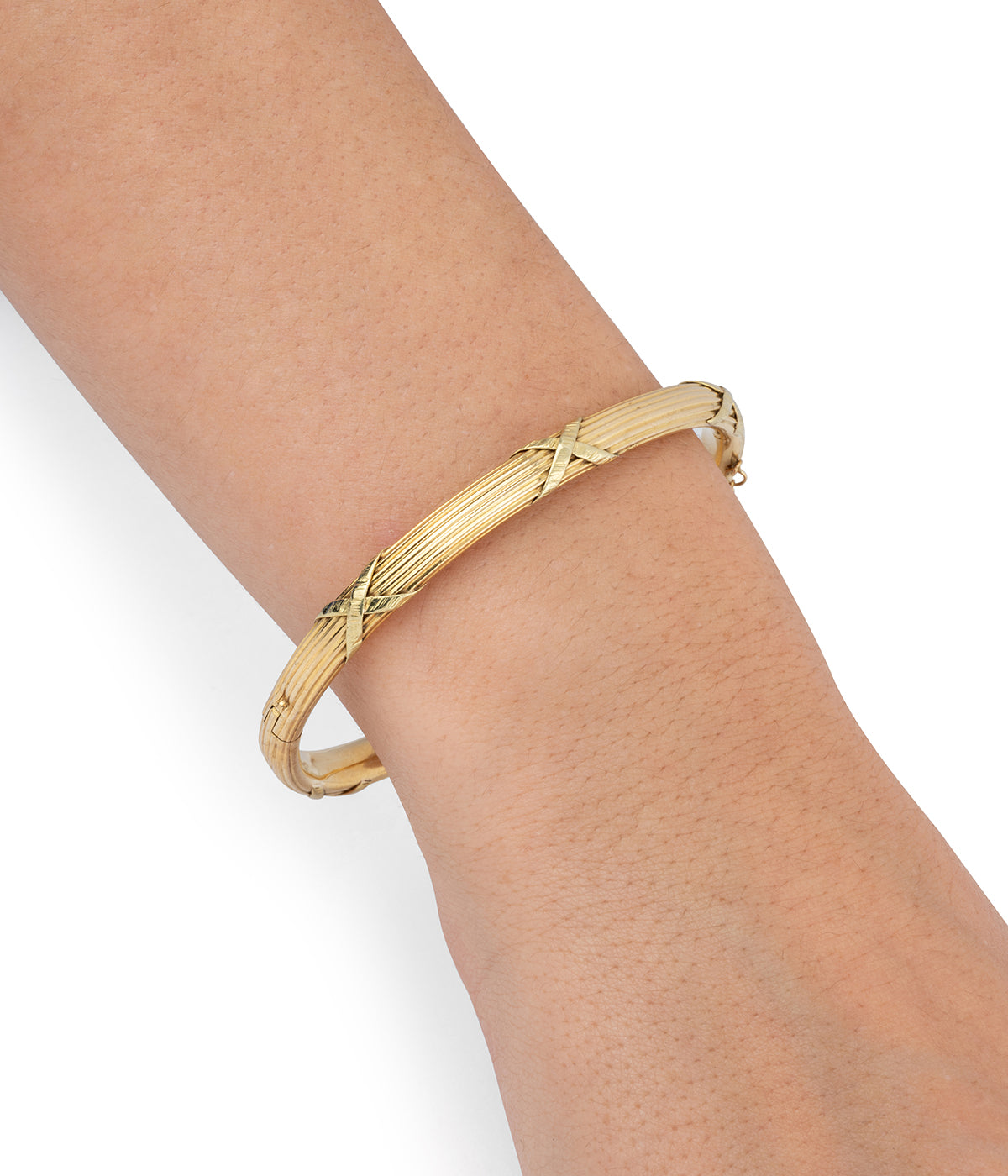 Caillou Paris - Bracelet ancien or "Rupal" porter