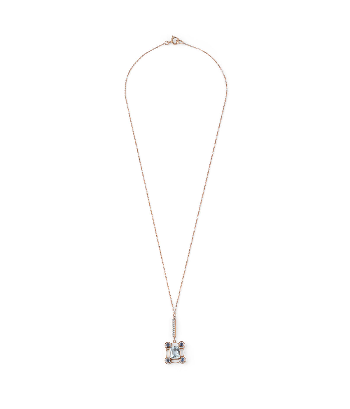 Caillou Paris - Collier ancien aigue-marine “Leela”