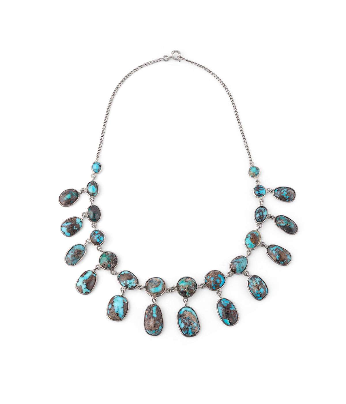 Caillou Paris - Collier draperie ancien turquoise “Alfredo”