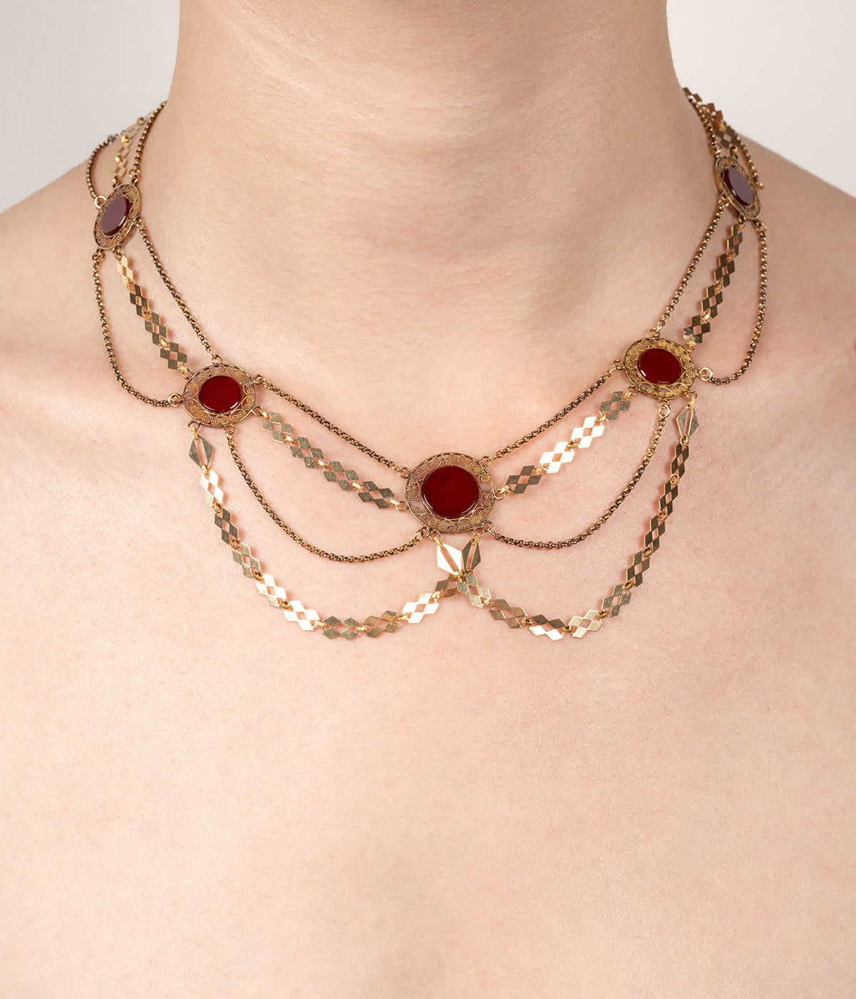 Caillou Paris - Collier d’esclavage ancien or “Ilar” porter