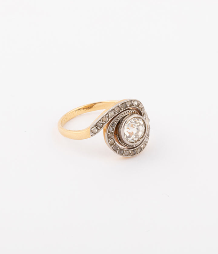 antique diamond engagement ring Gezan - Caillou Paris