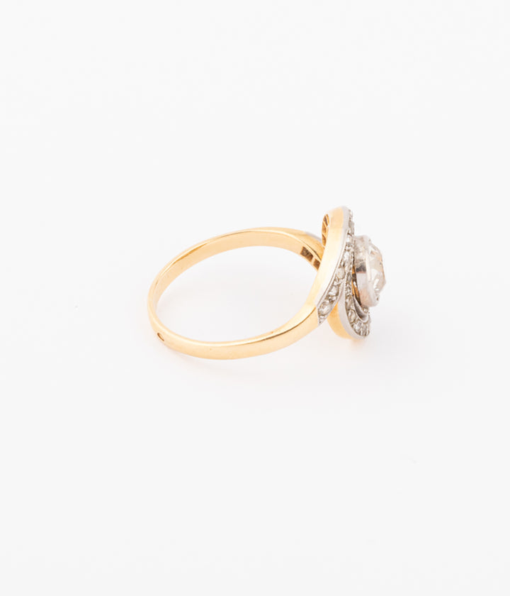 Belle époque diamond engagement ring Gezan - Caillou Paris