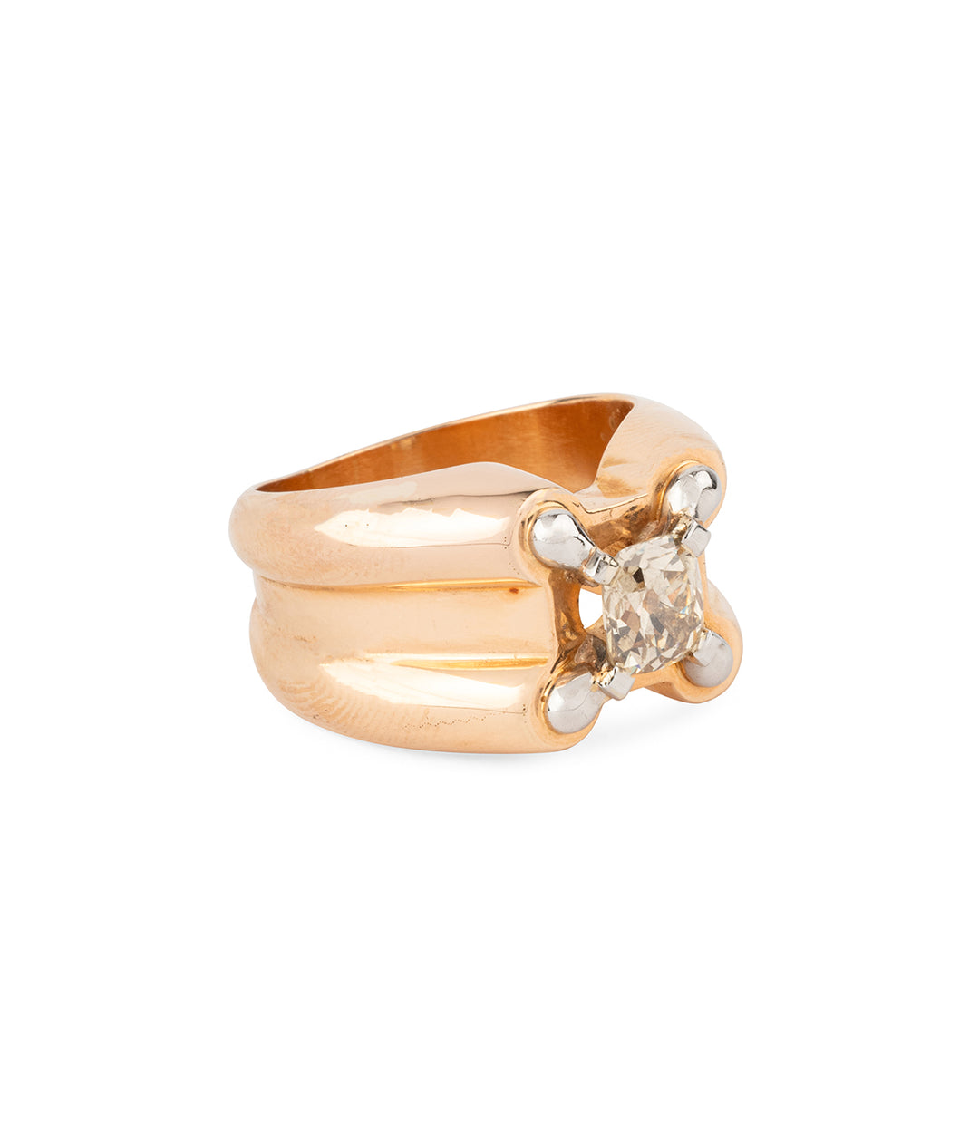 Chevaliere-vintage-diamant-or-rose-18k-Driss-Caillou-Paris