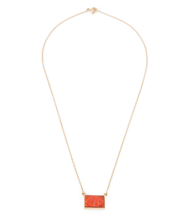 Collier ancien en or et corail "Mafatu"