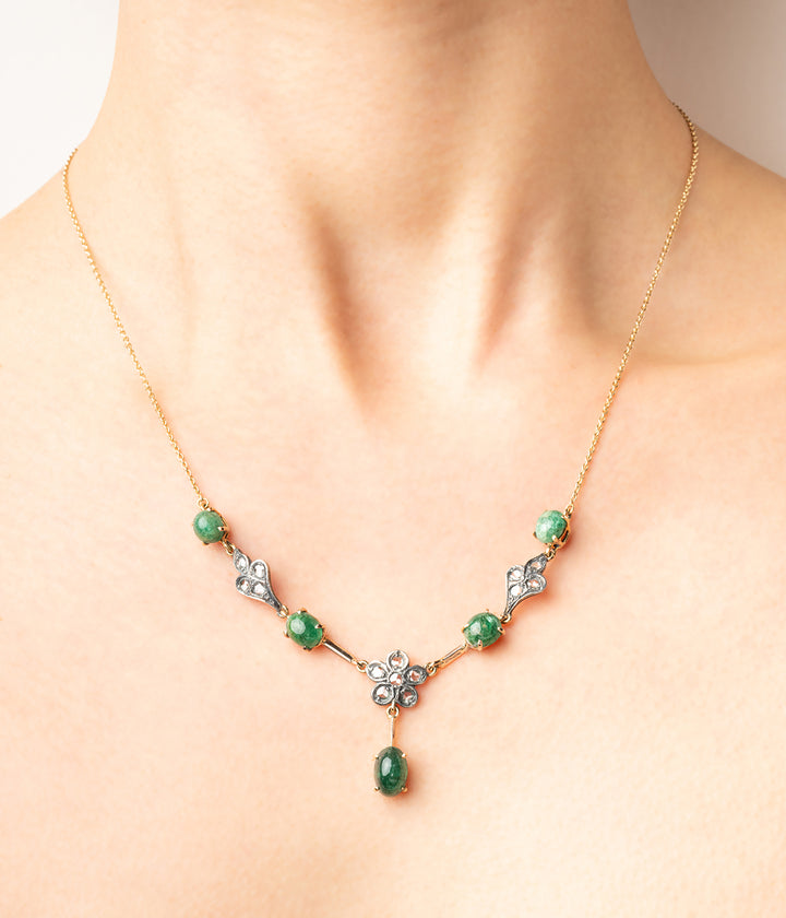 Collier-ancien-emeraudes-diamants-Zyste-Caillou-Paris