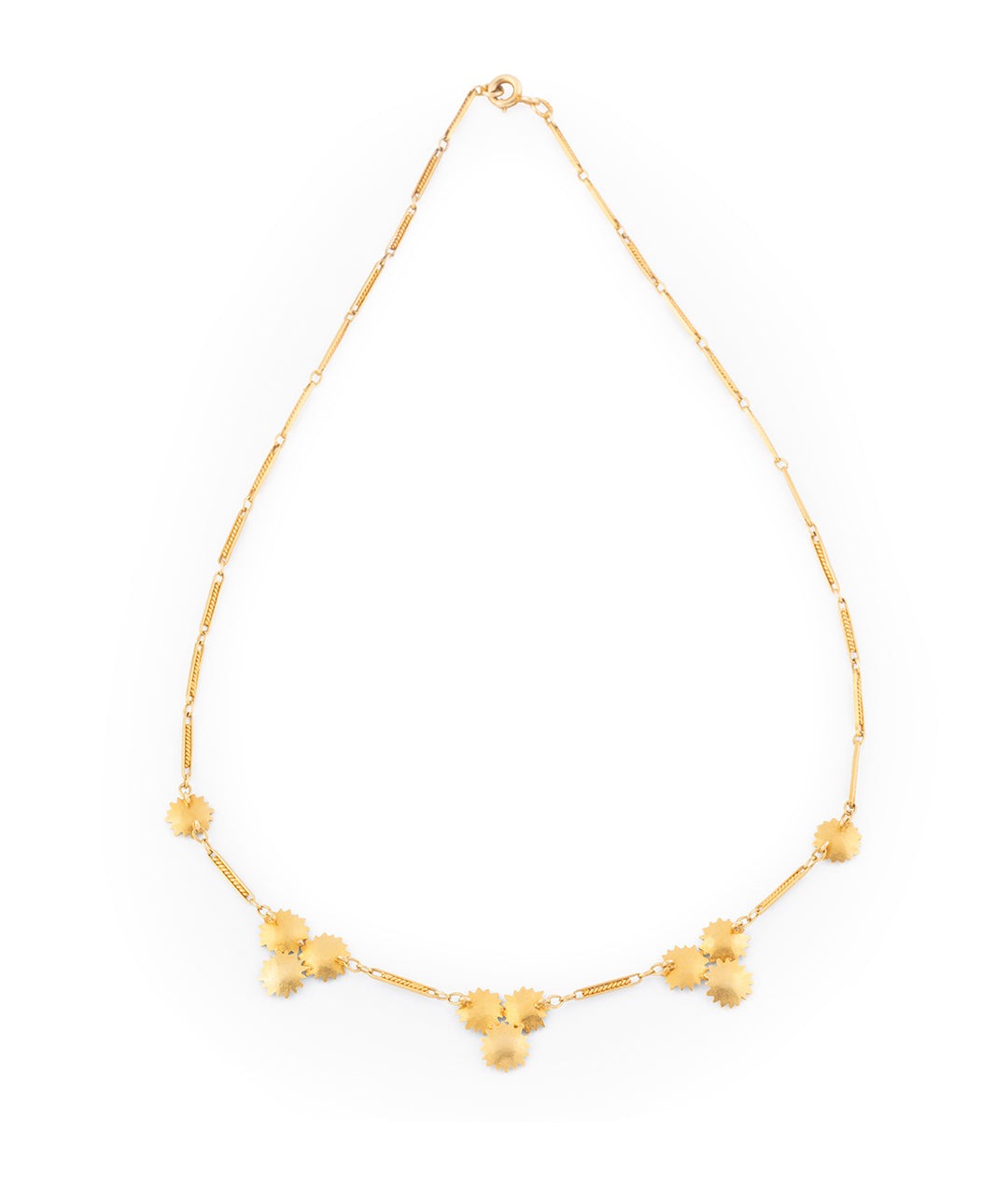 Collier ancien fleurs en or "Fadia" - Caillou Paris