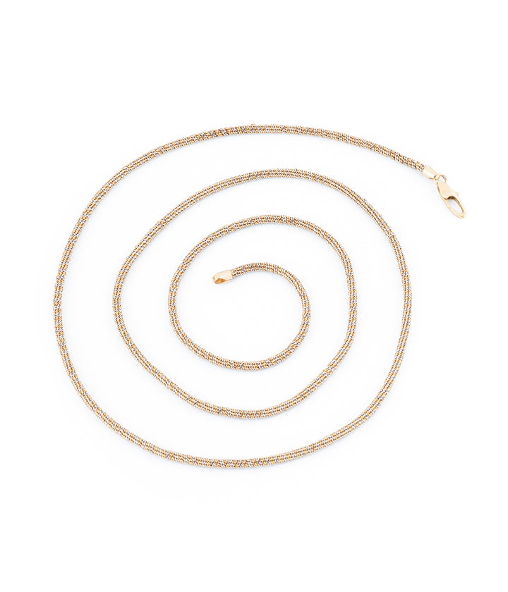 Collier chaîne deux ors vintage "Breda" - Caillou Paris