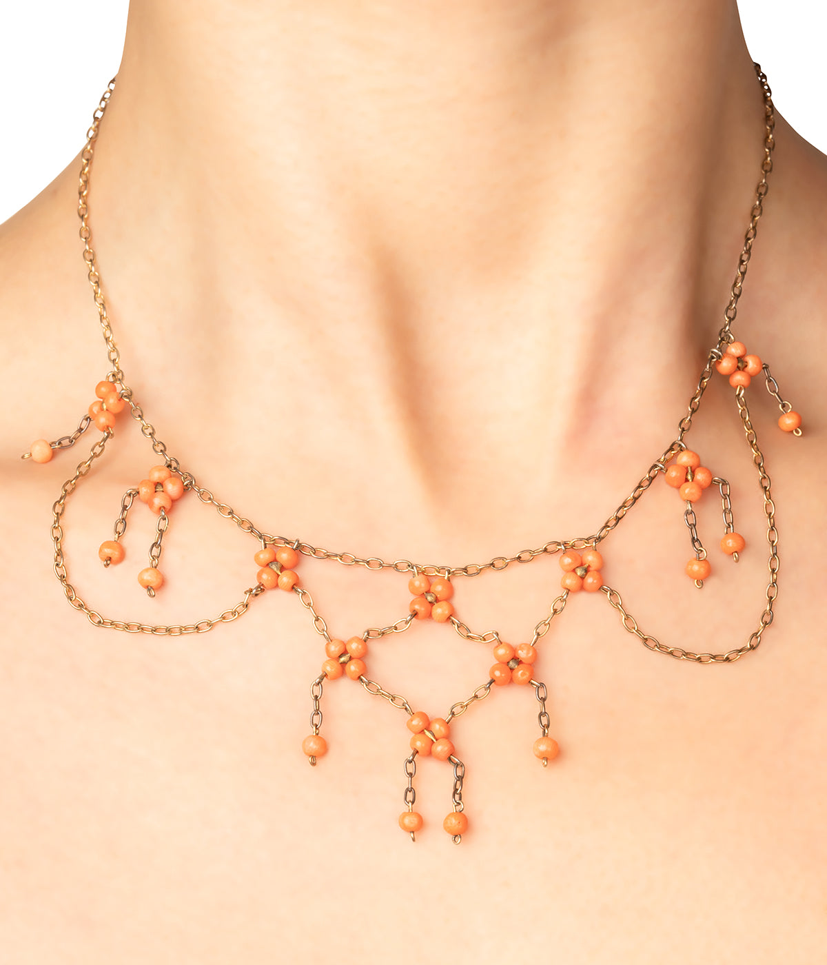 Collier-colerette-ancien-corail-Soriya-Caillou-Paris