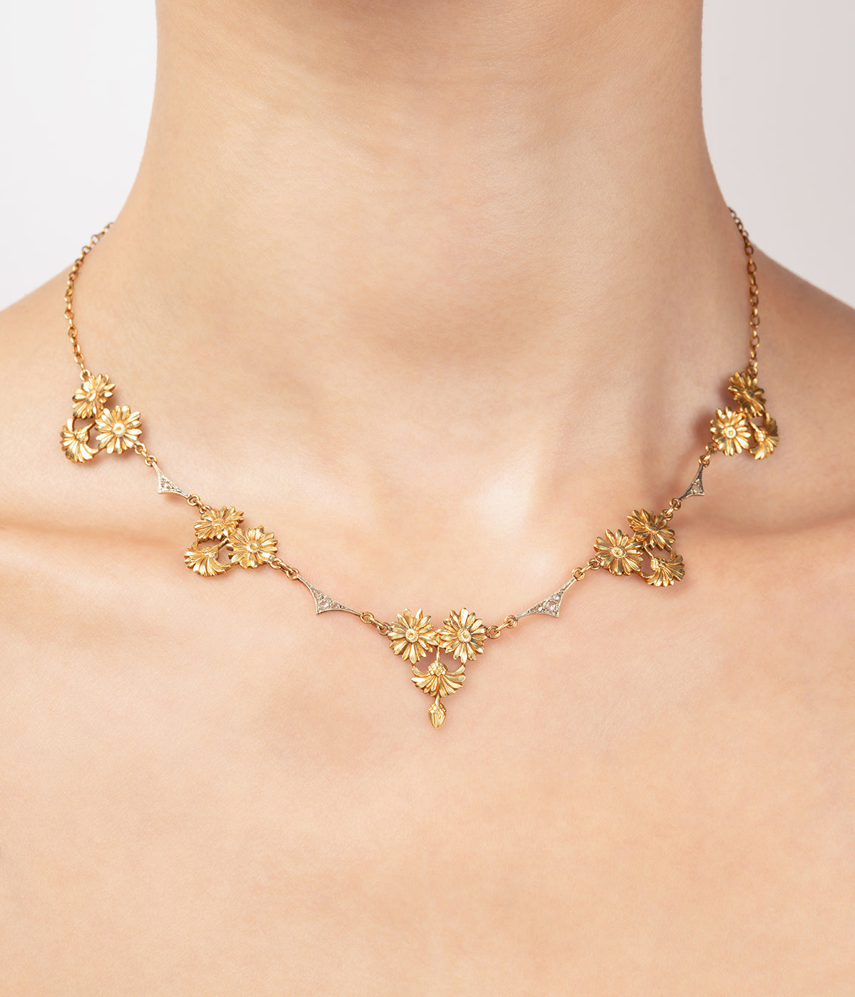Collier collerette Art nouveau "Vehia" - Caillou Paris
