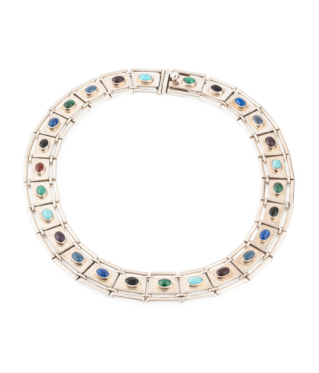 Collier-vintage-argent-origine-mexicaine-Sahak-Caillou-Paris