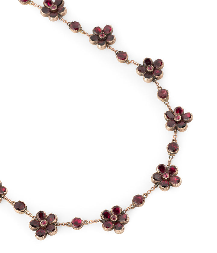 Collier-vintage-or-grenat-Francez-Caillou-Paris