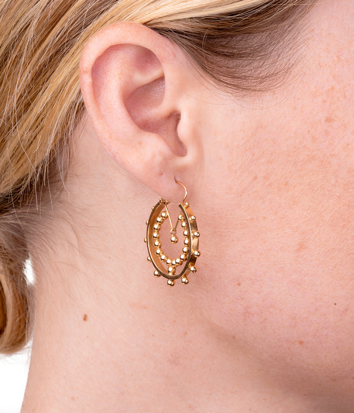 Créoles anciennes or "Gideon" porter - Caillou Paris