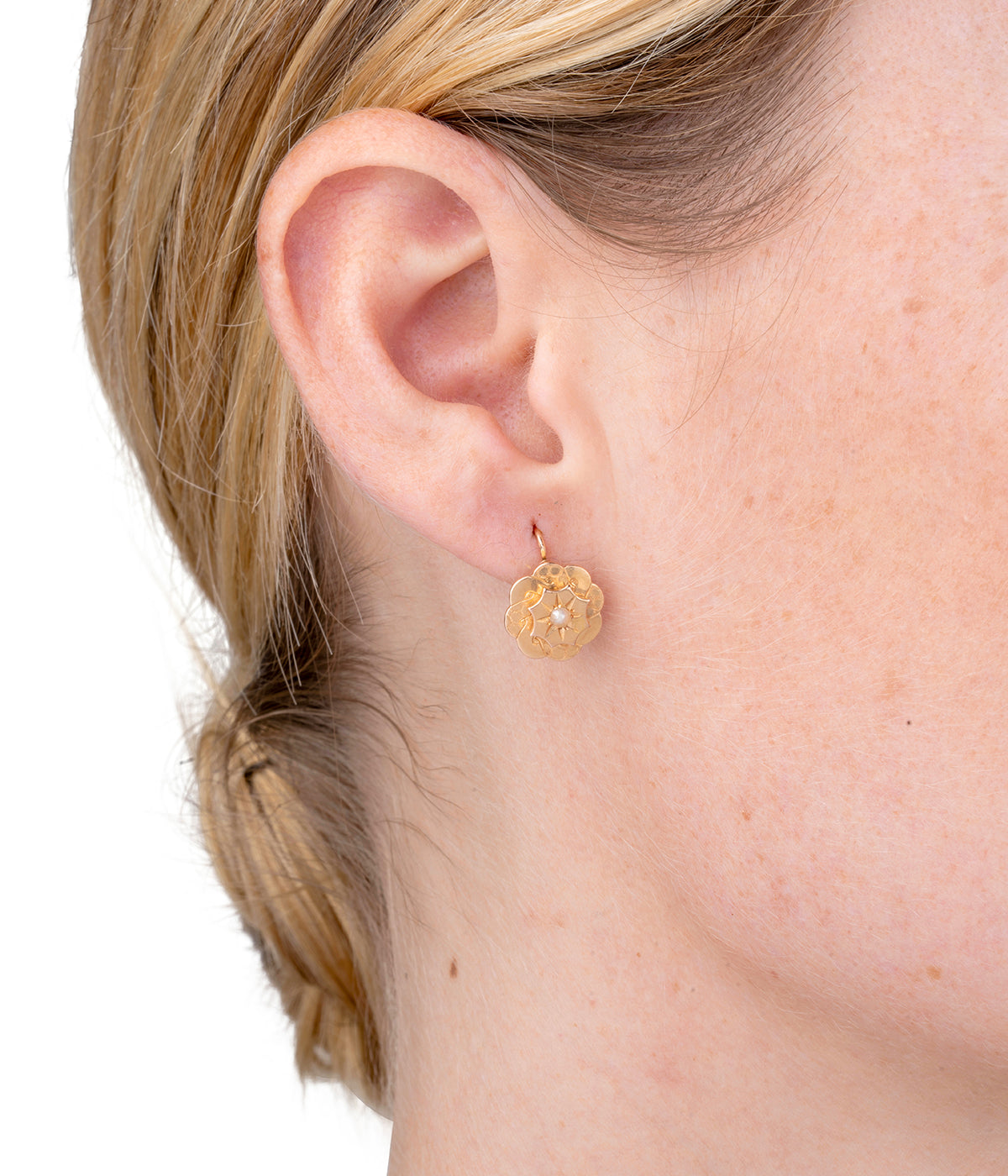 Dormeuses anciennes or "Riku" porter - Caillou Paris